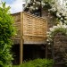 Brambles stone steps to balcony, entrance and hot tub